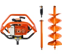 Профессиональный комплект для мерзлого и каменистого грунта BURAN DT-800 (глубина бурения 1,5м, диаметр 250мм, мощность - 3,39 л.с.) S00156