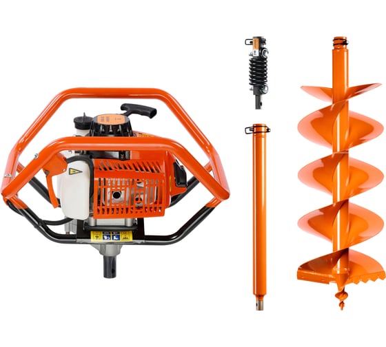 Профессиональный комплект для мерзлого и каменистого грунта BURAN DT-800 (глубина бурения 1,5м, диаметр 250мм, мощность - 3,39 л.с.) S00156