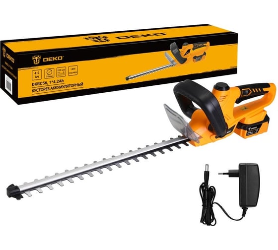 Кусторез аккумуляторный DEKO DKBC56, 560 мм, 1_4.2 Ач 083-2041 1
