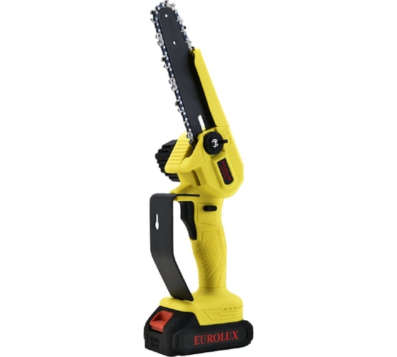 Электрическая аккумуляторная пила Eurolux ELS-20-Li-2К 6+8 две цепи, две шины, 2 АКБ и ЗУ 70/10/77 1