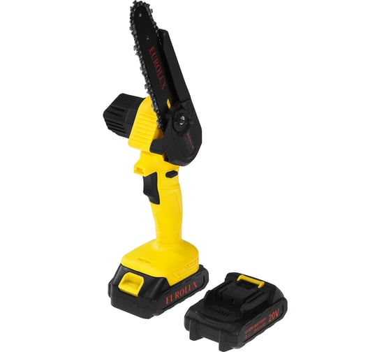 Электрическая аккумуляторная пила Eurolux ELS-20-Li 6+8 две цепи, две шины, АКБ и ЗУ в комплекте 70/10/76 1