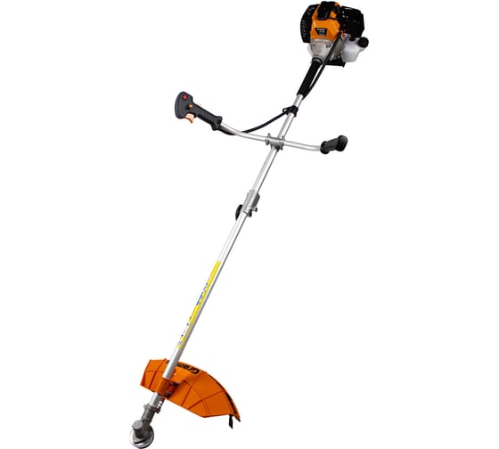 Триммер бензиновый Gramex GT-56 R 3 кВт, 4.1 л.с, бак 1.2 л, захват 25.5/42 см, разборная штанга, катушка и нож, 026910