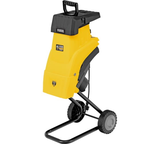 Измельчитель садовый электрический Denzel ETS-2600, 2600 Вт, 45 мм 59713