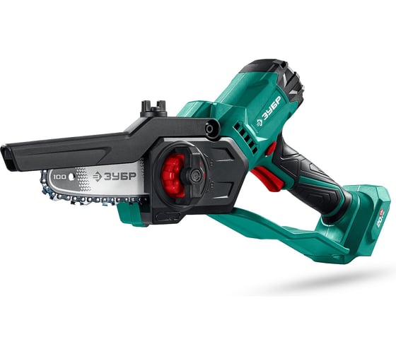 Мини-пила цепная аккумуляторная ЗУБР 20 В, 100 мм шина, без АКБ (LMS), ПЦА-2010 1