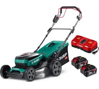 Газонокосилка аккумуляторная самоходная бесщеточная 40 В (2x20В), 500 мм, 2 АКБ LMS (4 Ач) ЗУБР ГКЛ-4050-42