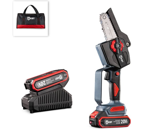 Пила цепная аккумуляторная КВТ CBS-20-04 серия ПРОФИ 106046