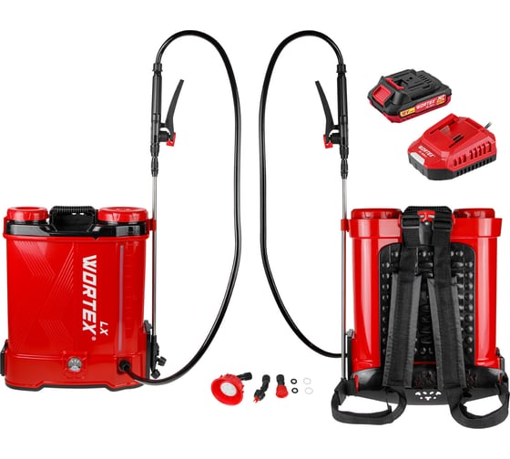 Опрыскиватель ранцевый аккумуляторный LX KS 1220-1 Li ALL1 XLT SET 2335133 WORTEX ЦИ-7367433522
