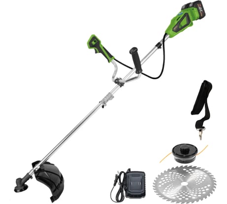 Триммер аккумуляторный Procraft 20В 420мм (2 АКБ 4 Ач+ЗУ+катушка+диск) ATA40/2S