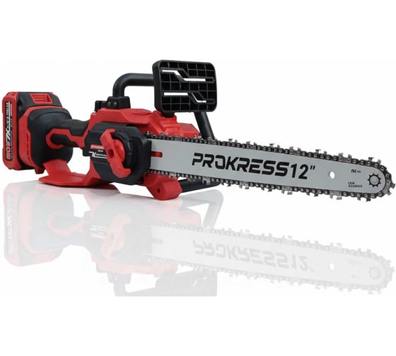 Аккумуляторная цепная пила PROKRESSPOWER Li-ion 20V 3,0Ач CS20-12 Xline 2 АКБ + ЗУ шина 12 цепь 62 звена Prokress 00-00002307