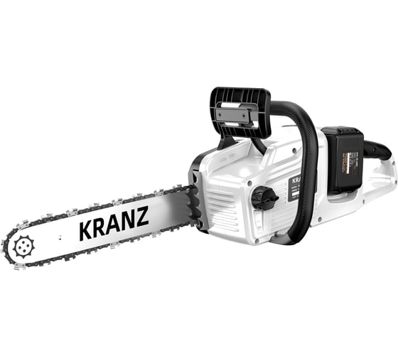 Пила цепная аккумуляторная KRANZ KR-4040 бесщеточная, шина 40см, 2xАКБ (2x20В) 4Ач KR-16-1011