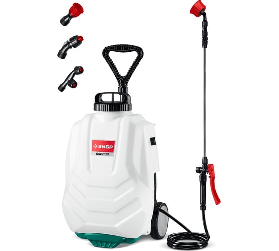 Аккумуляторный опрыскиватель ЗУБР 16 л, колеса ОПС-16К