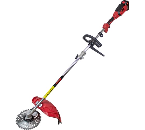 Тримммер аккумуляторный бесщуточный Edon UGT-21BL (21В,АКБ 1*4А, ЗУ1*2А, верх. двигатель, 420мм, нож, леска) 49781