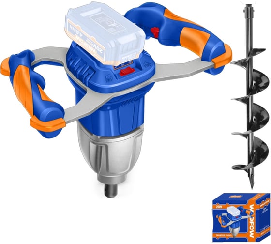 Земляной бур аккумуляторный WADFOW 20В б/щ 2 WQE15801