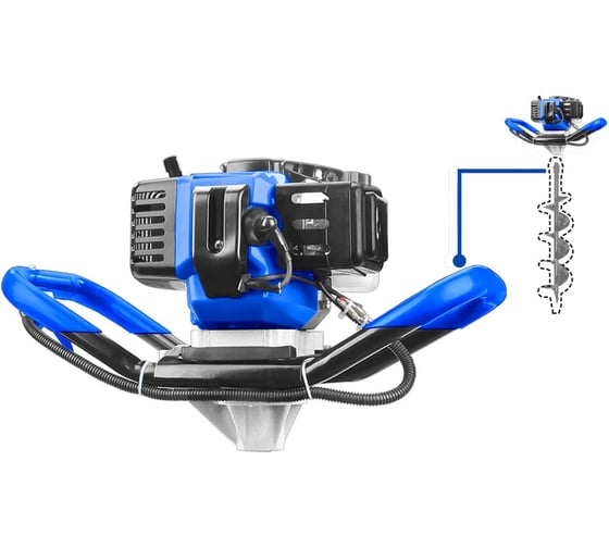 Бур земляной бензиновый WADFOW 52 см³ WDZ1A52-1