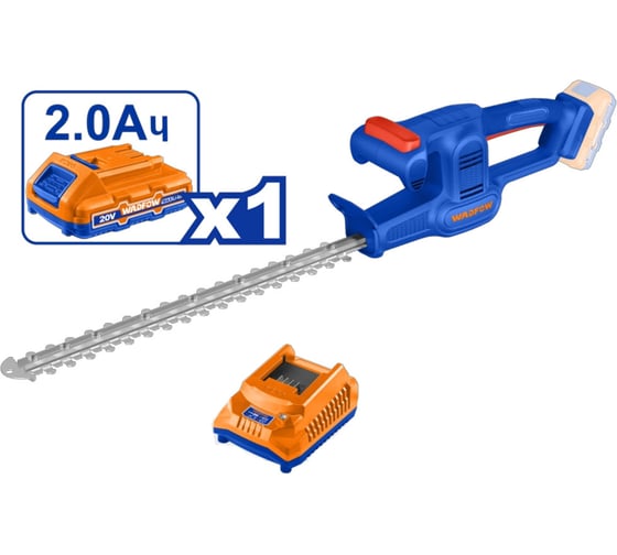 Кусторез аккумуляторный WADFOW 20В, 480 мм 4 WLYP5181