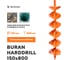 Комплект мотобур BURAN HARDDRILL DT-500 со шнеком двухзаходным, 150х800 S00173 13