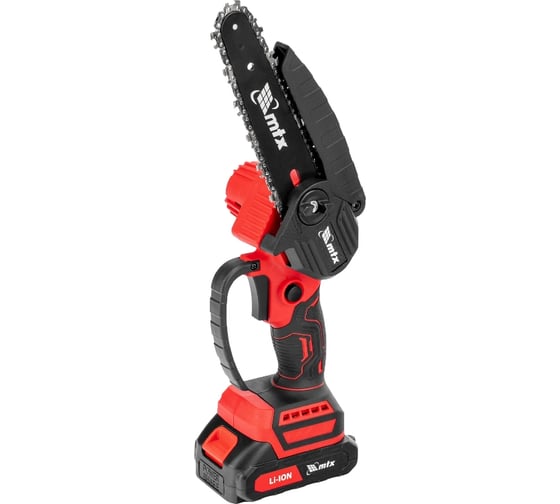 Цепная мини-пила аккумуляторная MTX MCS-150, шина 150 мм, Li-Ion, 20 В 58641