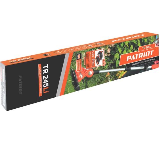 Аккумуляторный триммер Patriot TR 245 UES 21 В 250205245