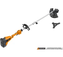 Триммер CARVER аккум. CBC-01BL40-800R(б/щ 800Вт верх,40V(2 20/2-5Ач),леска/нож,D-рук.,без АКБ)52/под 01.030.00013