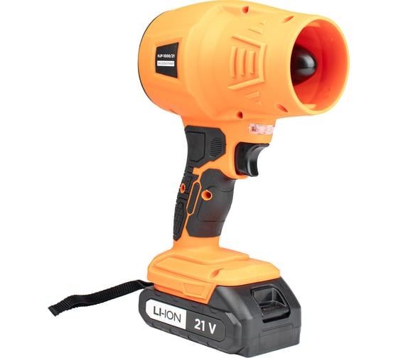 Воздуходувка аккумуляторная Gramex HJF-1000/21 (21 Вт, 130 км/час, аккум Li-2,0А/ч) картон, 1 акб (1/8) 025149