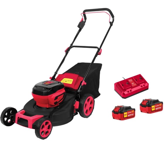 Газонокосилка аккумуляторная WORTEX CLM 4536 в кор, XLT SET БЕСЩЁТ,ДВИГ,, 18В+18В, шир,460 мм ЦИ-1277257338