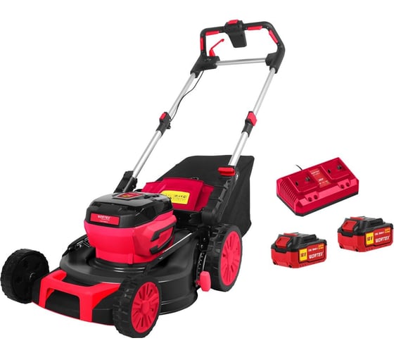 Газонокосилка аккумуляторная WORTEX CLM 4536-2 в кор, XLT SET БЕСЩЁТ,ДВИГ,, САМОХОД,, 18В+18В ЦИ-4502930940