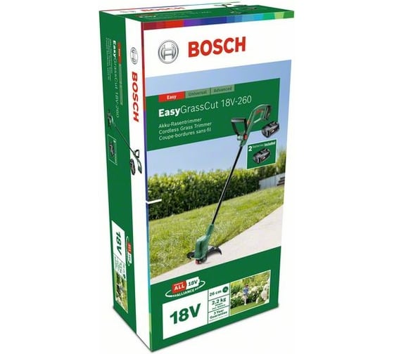 Аккумуляторный триммер Bosch EasyGrassCut 18V-26 06008C1C03