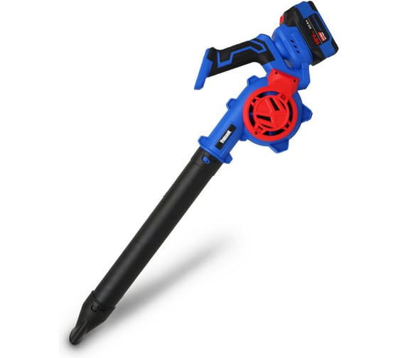 Воздуходувка аккумуляторная бесщеточная Vniissok V-18V, Li-ion 1 шт., 4,0 А·ч, 70 м/с, З/У, в коробке V0049