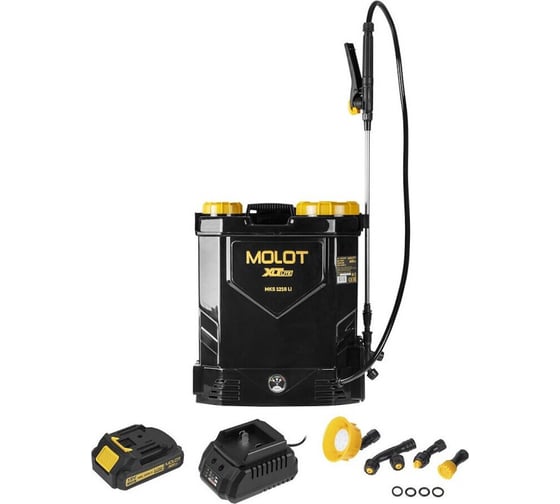Опрыскиватель ранцевый аккумуляторный MOLOT MKS 1218 Li XLT Lite SET (2322209) ЦИ-1012729172