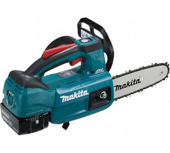 Пила цепная аккум. Makita LXT BL 18В, 570Вт, 8/20см, 3/8, 1,1мм, 24м/с, XPT, (BL1830B, DC18WC) DUC204F001