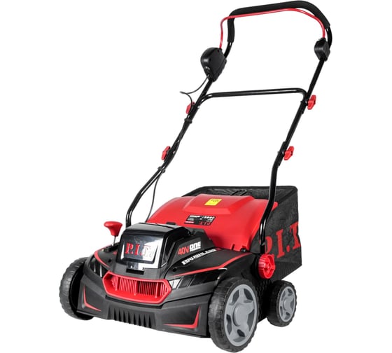 Скарификатор аккум бесщеточный PSL40G-360A СОЛО (40В, 2в1, 360мм, 5ур.-12/-8/-5/0/5мм, 45л) P.I.T. 107200101010 1