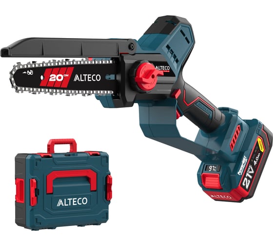 Бесщеточная аккумуляторная цепная мини-пила ALTECO CMC 21-20 BL (1x4A•h PowerMGT) 98651
