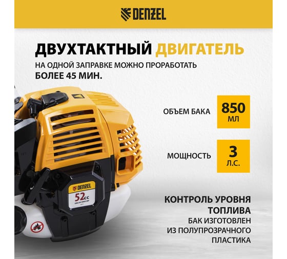 Бензиновый триммер Denzel DR-52 96275