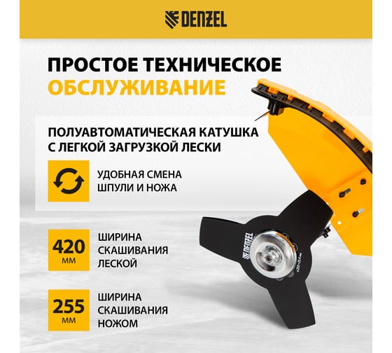 Бензиновый триммер Denzel DR-25 96270