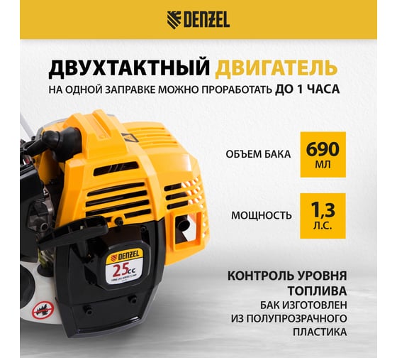Бензиновый триммер Denzel DR-25 96270