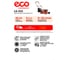 Бензиновая газонокосилка ECO LG-533 16