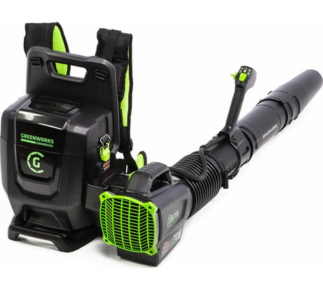 Бесщеточный аккумуляторный ранцевый воздуходув GreenWorks GC82B13 82 В 2406407