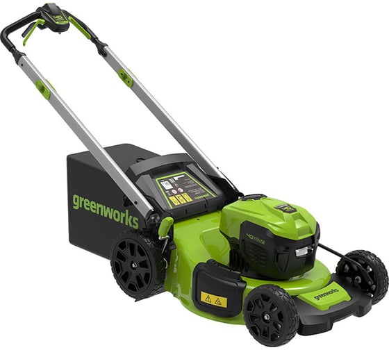 Самоходная бесщеточная аккумуляторная газонокосилка GreenWorks GD40LM48SP 40 В 2517407