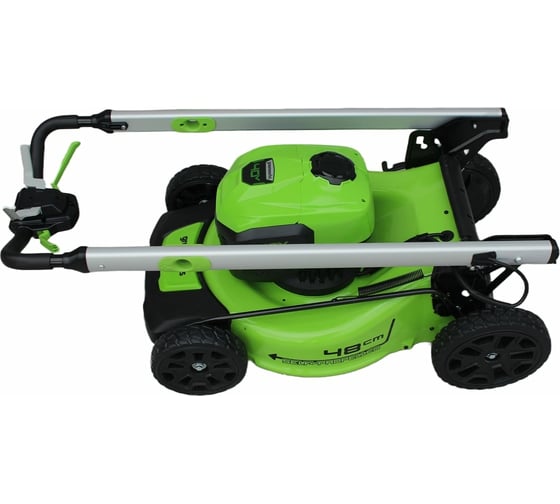 Самоходная бесщеточная аккумуляторная газонокосилка GreenWorks GD40LM48SP 40 В 2517407