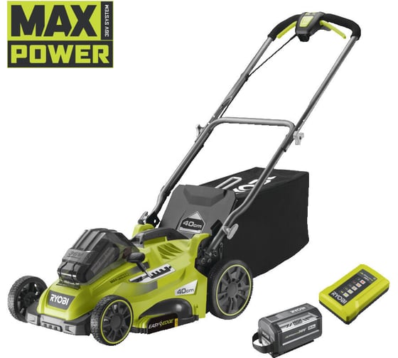 Бесщеточная газонокосилка Ryobi MAX POWER 36В RLM36x41H60PG 5133005544