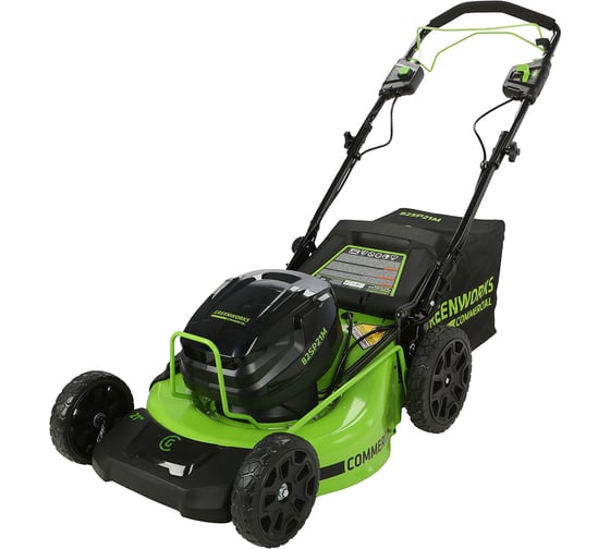 Самоходная бесщеточная аккумуляторная газонокосилка GreenWorks GC82LM51SP2 82 В 2515907