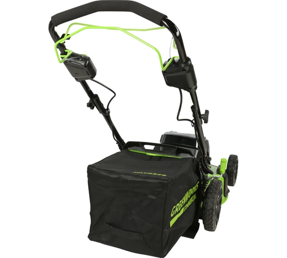 Самоходная бесщеточная аккумуляторная газонокосилка GreenWorks GC82LM51SP2 82 В 2515907