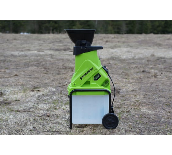 Садовый электрический измельчитель с контейнером GreenWorks GACSB 2206707