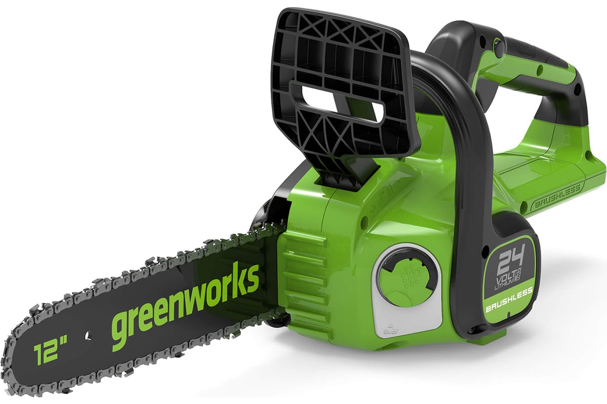 Цепная аккумуляторная пила GreenWorks GD24CS30 24 В 2007007 - выгодная ...
