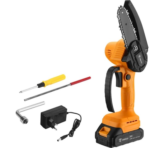 Цепная аккумуляторная пила DEKO DKCHS 20-4 20 В, 1x2 А*ч 063-4307
