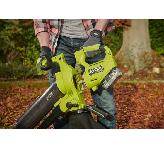 Бесщеточный садовый пылесос-воздуходувка Ryobi ONE+ 18В RY18BVXA-150 5133005666