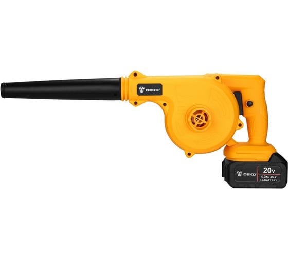 Садовая аккумуляторная воздуходувка DEKO DKBL20, 20В, 2x4.0Ач 063-4313
