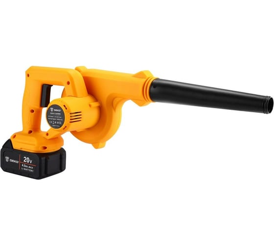 Садовая аккумуляторная воздуходувка DEKO DKBL20, 20В, 2x4.0Ач 063-4313