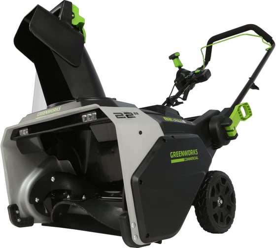 Аккумуляторный бесщеточный снегоуборщик GreenWorks 82V, 2 АКБ 2.5 А*ч и ЗУ 2602507UC