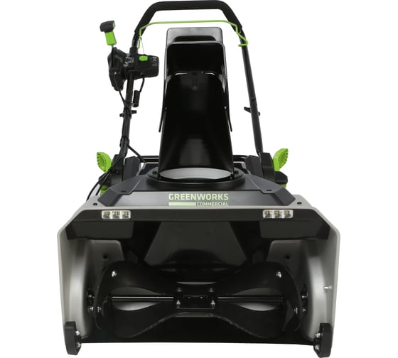 Аккумуляторный бесщеточный снегоуборщик GreenWorks 82V, 2 АКБ 2.5 А*ч и ЗУ 2602507UC